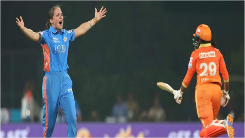 WPL 2023 GG vs MI, Live Score Update: गुजरात जायंट्स का तीसरा विकेट गिरा, एनाबेल सदरलैंड 0 रन बनाकर आउट
