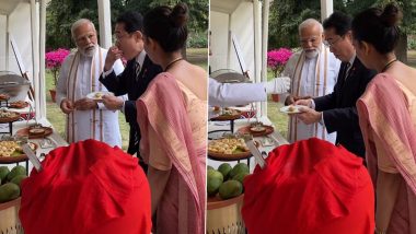 Japanese PM Fumio Kishida: जापान के प्रधानमंत्री फुमियो किशिदा ने पीएम मोदी के साथ खाये गोलगप्पे (Watch Video)