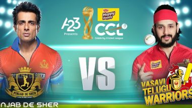 Punjab De Sher vs Telugu Warriors CCL 2023 Live Streaming: सेलिब्रिटी क्रिकेट लीग में पंजाब दे शेर बनाम तेलुगु वारियर्स मुकाबला आज, जानें कब-कहां और कैसे देखें लाइव मैच