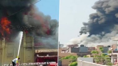 Fire at Samar Grand Marriage Hall: फरीदाबाद के समर ग्रैंड मैरिज हॉल में लगी आग, दमकल की गाड़ियां मौके पर मौजूद