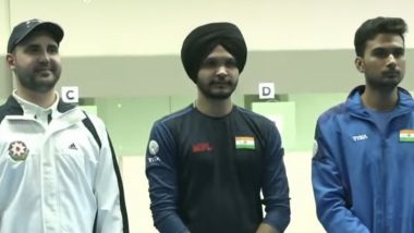 Shooting World Cup: सरबजोत सिंह ने निशानेबाजी विश्व कप में पुरुषों की एयर पिस्टल स्पर्धा में गोल्ड मेडल जीता