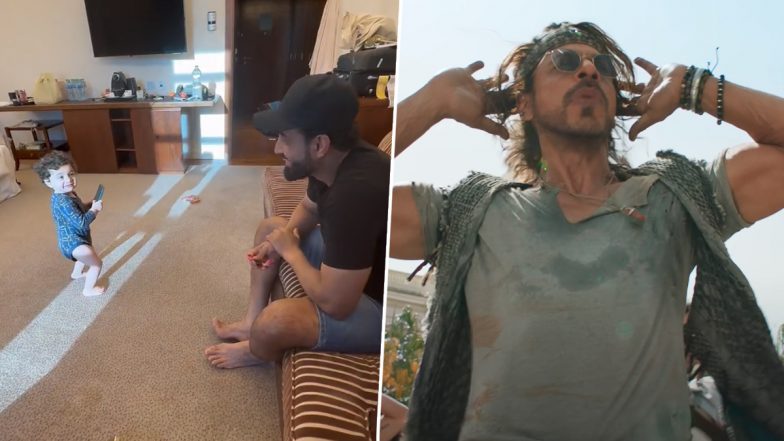 'Jhoome Jo Pathaan' पर Irfan Pathan के बेटे के डांस से प्रभावित हुए Shah Rukh Khan, कहा 'छोटा पठान'!