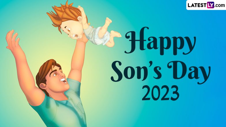 Son’s Day 2023 HD Images: हैप्पी सन्स डे! इन WhatsApp Sticker, GIF Greetings, Wallpapers, Photos SMS के जरिए मनाएं बेटों को समर्पित यह दिन