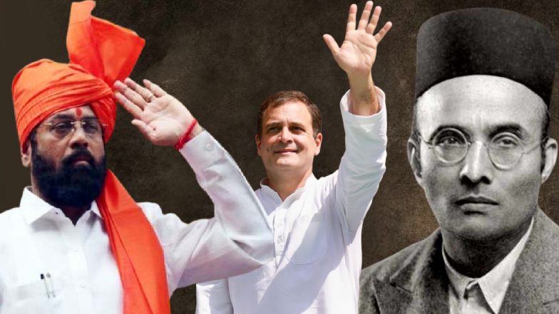 Savarkar Row: सावरकर पर घमासान, राहुल गांधी पर एकनाथ शिंदे का पलटवार, कहा- 'महाराष्ट्र में घूमने नहीं देंगे लोग