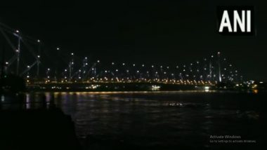 Earth Hour Day 2023 के मौके पर कोलकाता हावड़ा ब्रिज की लाइटें एक घंटे के लिए बंद की गई
