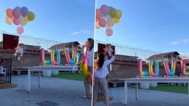 Viral Video: गुब्बारे के साथ हवा में उड़ने लगा बच्चा, समय रहते मां ने ऐसे बचाई मासूम की जान