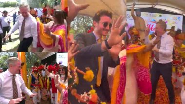 Diplomats Dance Video On Holi: विदेशी राजनयिकों पर चढ़ा होली का खुमार, 'रंग बरसे' गाने पर केंद्रीय मंत्री मीनाक्षी लेखी के साथ किया डांस