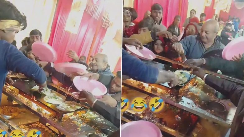 शादी समारोह में डोसे के लिए मची मेहमानों के बीच लूट, तवे से ही चट करने लगे लोग (Watch Viral Video)