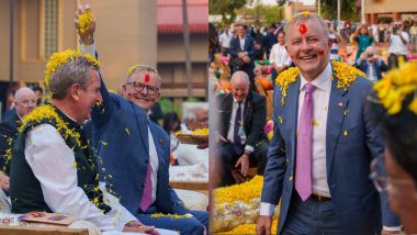 Australia के पीएम Anthony Albanese ने अहमदाबाद में खेली फूलों की होली, साबरमती आश्रम का किया दौरा