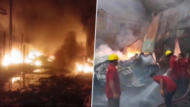Gujarat Fire: वलसाड के वापी इलाके में 10 कबाड़ के गोदामों में लगी भीषण आग