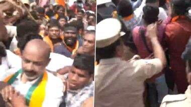 Video: हैदराबाद में पेपर लीक मामले में भूख हड़ताल कर रहे तेलंगाना बीजेपी अध्यक्ष बंदी संजय कुमार को पुलिस ने हिरासत में लिया