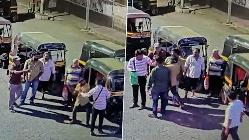 डोंबिवली में रिक्शा चालकों की दादागिरी, अधिक किराया न देने पर डंडे से की शख्स की पीटाई, देखें वीडियो