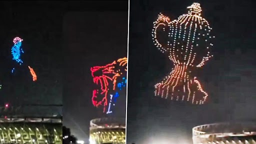 IPL 2023 Opening Ceremony: आईपीएल के ओपनिंग सेरेमनी में होगा ड्रोन लाइट शो, मैदान पर खिलाड़ियों के चमकने से पहले असमान में होगा कमाल, देखें तस्वीरें