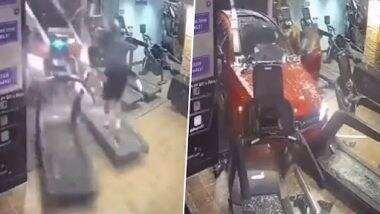 Shocking Video: ट्रेडमिल पर चलने की तैयारी में था शख्स, अचानक दीवार तोड़कर अंदर घुस गई कार, देखें वीडियो