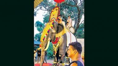 Robotic Elephant: पहली बार केरल के मंदिर ने उत्सव के लिए तैनात किया गया 'रोबोट हाथी', देखें वीडियो