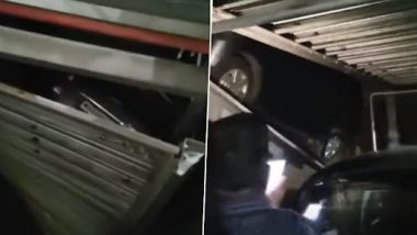 Mumbai Car Parking Lift Collapse Video: जोगेश्वरी के आवासीय परिसर में कार पार्किंग लिफ्ट ढही, वीडियो वायरल