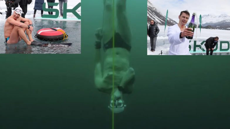Dive in Frozen Lake: बर्फ से जमी झील में लगाई खतरनाक डुबकी, 170 फुट नीचे तक गया शख्‍स, गिनीज बुक में नाम दर्ज