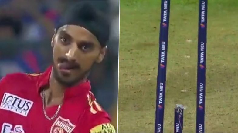 Arshdeep Singh Breaks Middle Stump Twice: अर्शदीप सिंह ने एक ही ओवर में दो बार तोड़ा स्टंप, मुंबई इंडियंस पर बरपाया कहर, देखें VIDEO