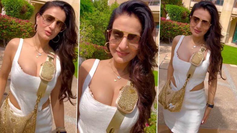 Ameesha Patel ने हॉट आउटफिट में बढ़ाया दुबई का तापमान, एक्ट्रेस का सिजलिंग वीडियो देख आपकी रुक जाएंगी सांसें (Watch Video)
