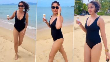 Surbhi Chandna ने सिजलिंग मोनोकिनी पहन दरिया किनारे उठाया आईसक्रीम का लुत्फ, एक्ट्रेस की हॉटनेस उड़ा देगी आपके होश (Watch Video)  