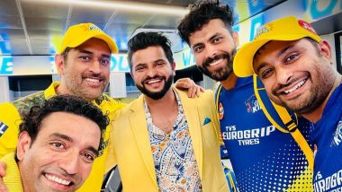 CSK Grand Reunion: एलएसजी के खिलाफ मैच के बाद सीएसके पूर्व खिलाड़ी रॉबिन उथप्पा, सुरेश रैना से मिले एमएस धोनी, अंबाती रायडू, रवींद्र जडेजा, देखें वायरल तस्वीर