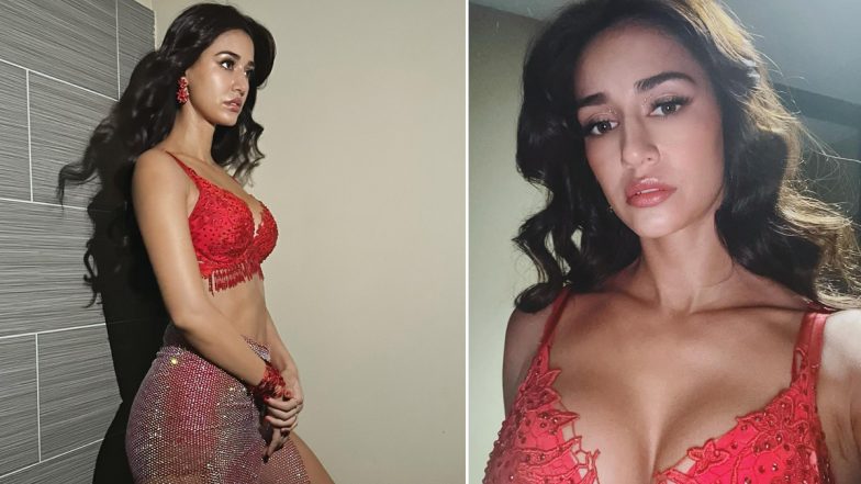 Disha Patani का रेड ब्रालेट में दिखा स्टनिंग अवतार, एक्ट्रेस के सेक्सी कर्व्स देख यूजर्स का छूटा पसीना (See Pics)