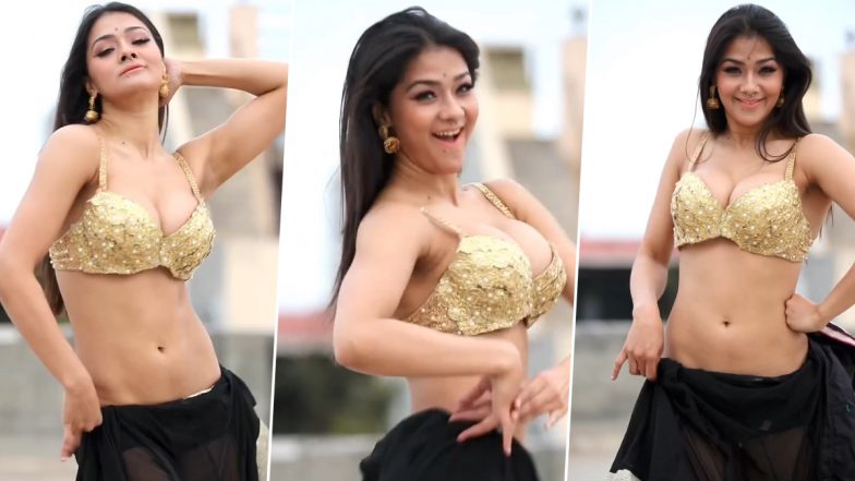 भोजपुरी एक्ट्रेस Namrita Malla ने सिजलिंग गोल्डन ब्रालेट पहन लगाए सेक्सी ठुमके, एक्ट्रेस की बोल्डनेस ने यूजर्स का छुड़ाया पसीना (Watch Video)