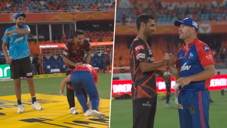 IPL 2023: दिल्ली कैपिटल्स के कप्तान डेविड वार्नर ने एसआरएच के गेंदबाज भुवनेश्वर कुमार के छुए पैर, देखें वायरल वीडियो