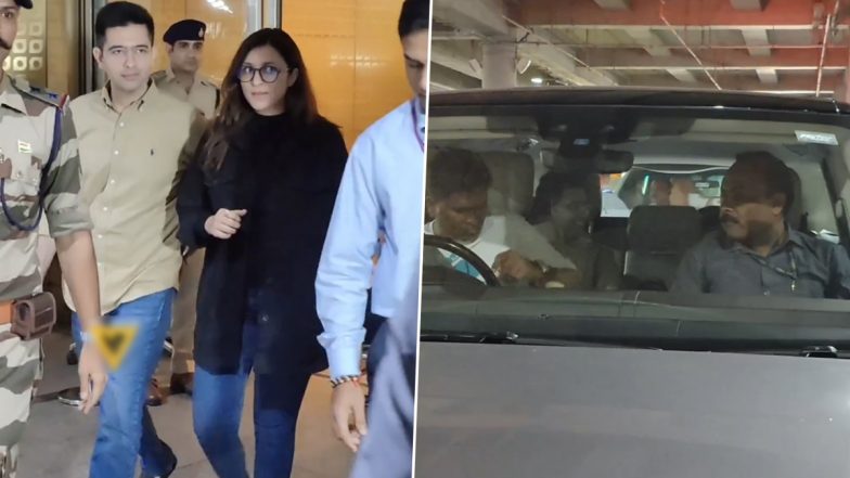 शादी की अफवाहों के बीच एक बार फिर Parineeti Chopra और Raghav Chadha एक साथ आए नजर (Watch Video)