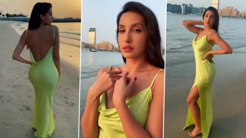 Nora Fatehi ने रिवीलिंग आउटफिट पहन दरिया किनारे लगाई आग, एक्ट्रेस की बोल्डनेस ने बढ़ाया सोशल मीडिया का पारा (Watch Video)