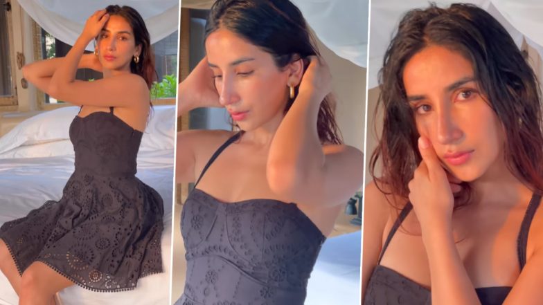 Parul Gulati ने ब्लैक सिजलिंग आउटफिट पहन बेड रूम में दिए सेक्सी पोज, एक्ट्रेस की कातिलाना अदाएं देख लट्टू हुए यूजर्स (Watch Video)