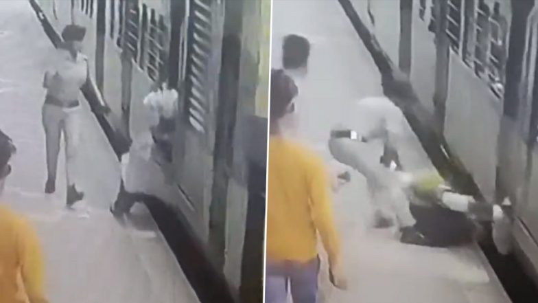 Video: महिला RPF कांस्टेबल ने नारी शक्ति की दी मिसाल, ट्रेन में चढ़ने के दौरान गिरे बुजुर्ग की बचाई जान