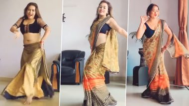 Desi Bhabhi Dance: देसी भाभी ने साड़ी में किया कमर तोड़ डांस, अपने मूव्स से लगाई आग