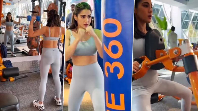 Sara Ali Khan ने सोशल मीडिया पर शेयर किया वर्कआउट वीडियो, एक्ट्रेस की फिटनेस ने यूजर्स को किया हैरान (Watch Video)