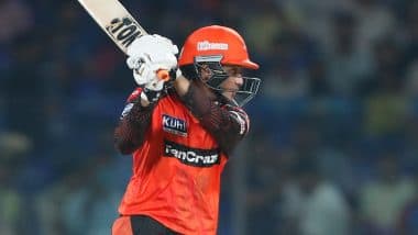 DC vs SRH, IPL 2023 Match 40 Live Score Update: सनराइजर्स हैदराबाद के सलामी बल्लेबाज अभिषेक शर्मा ने महज 25 गेंदों पर जड़ा अर्धशतक, एडेन मार्कराम के साथ मिलकर पारी को संभाला