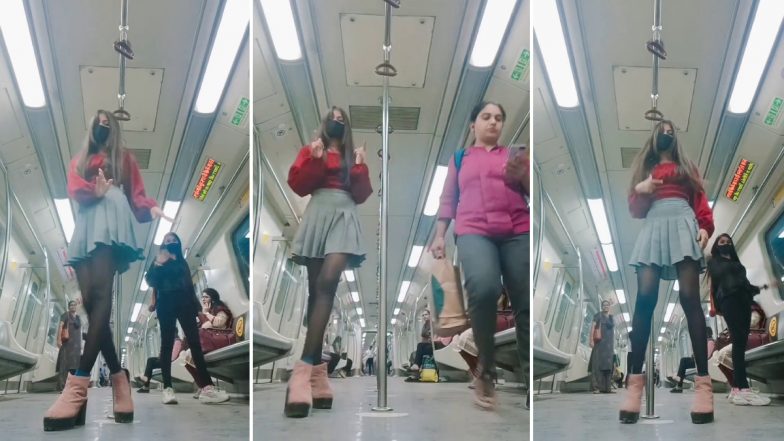 Girl Dance in Delhi Metro: सेक्सी स्कर्ट में लड़की ने दिल्ली मेट्रो के अंदर किया डांस, वायरल Video ने मचाया तहलका