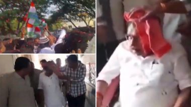 G Parameshwara Injured In Stone Pelting: चुनाव प्रचार के दौरान पथराव में कर्नाटक के  पूर्व डिप्टी सीएम जी परमेश्वर जख्मी, सिर में लगी चोट (Watch Video)