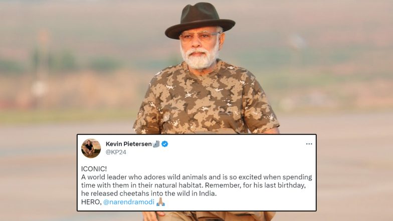PM मोदी के बांदीपुर टाइगर रिजर्व दौरे के बाद Kevin Pietersen ने की तारीफ, कहा- वाइल्ड एनिमल से प्यार करने वाले वर्ल्ड लीडर, देखें Tweet
