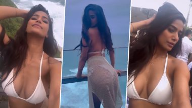 Poonam Pandey का सिजलिंग व्हाइट बिकनी में दिखा स्टनिंग अवतार, एक्ट्रेस की हॉटनेस देख धक धक होने लगेगा आपका दिल (Watch Video)