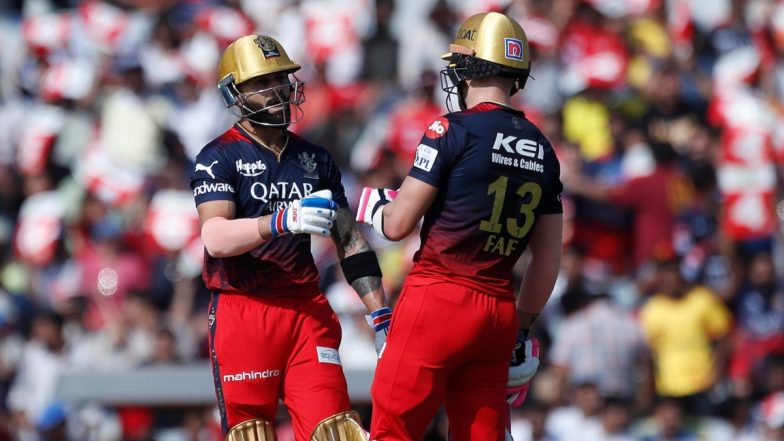 PBKS vs RCB, IPL 2023 Match 27 Live Score Update: रॉयल चैलेंजर्स बैंगलोर को विराट और फाफ ने दिलाई शानदार शुरुआत, पंजाब किंग्स को पहले विकेट की तलाश