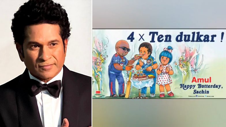 Amul Topicals on Sachin Tendulkar: सचिन तेंदुलकर&nbsp;के&nbsp;50वें जन्मदिन पर&nbsp;डेयरी जायंट अमूल ने अपने अंदाज में दी बधाई, देखें&nbsp;Video