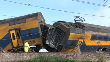 Netherlands Train Derailment: नीदरलैंड में बड़ा हादसा, कंस्ट्रक्शन क्रेन से टक्कर के बाद पटरी से उतरी ट्रेन, एक की मौत, कई घायल