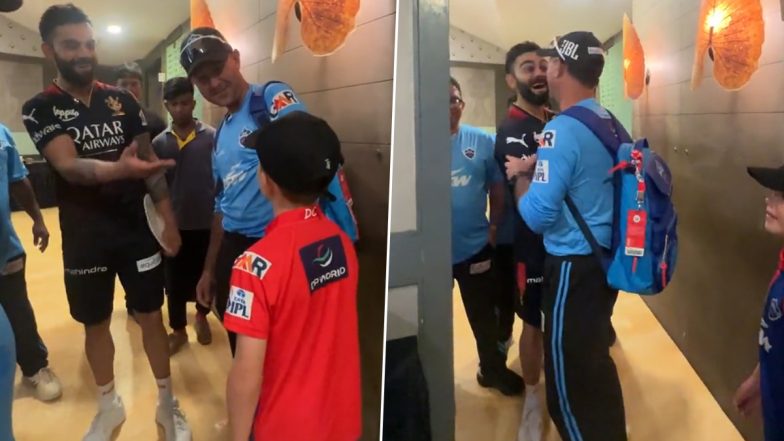 ‘Jab Ricky Met Kohli’ दिल्ली कैपिटल्स के हेड कोच रिकी पोंटिंग के बेटे ने विराट कोहली से की मुलाकात, देखें वायरल वीडियो