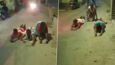 West Bengal: बीजेपी में शामिल होने की मिली ऐसी सजा! 1 KM रेंगकर 4 आदिवासी महिलाएं TMC ऑफिस पहुंची (Watch Video)