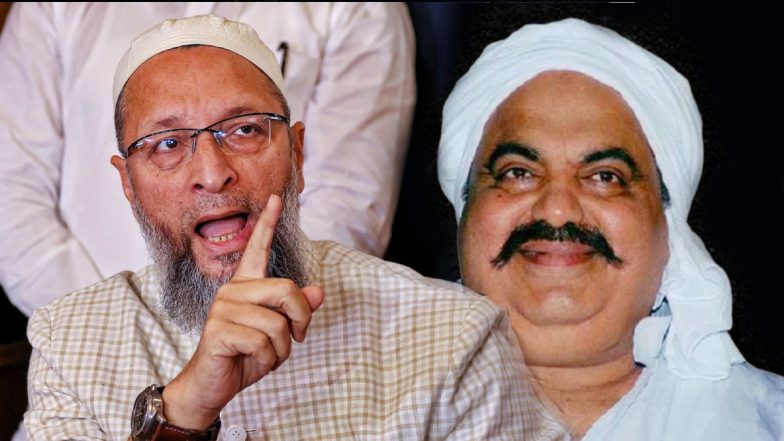 Owaisi On Atiq Murder: अतीक और अशरफ की गोली मारकर हत्या करने वाले तीनों हत्यारे गोडसे के नक्शेकदम पर चल रहे थे