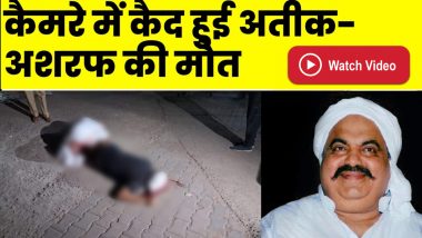 Atiq Ahmed Shot Dead on Camera Video: कैमरे के सामने अतीक अहमद की हत्या, बदमाशों ने सिर में मारी गोली (Graphic Warning)