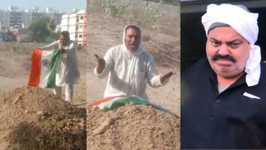 Atiq Ahmed Murder: अतीक अहमद की कब्र पर तिरंगा झंडा रखने वाले कांग्रेस नेता को पुलिस ने हिरासत में लिया, पार्टी ने भी की कार्रवाई  (Watch Video)