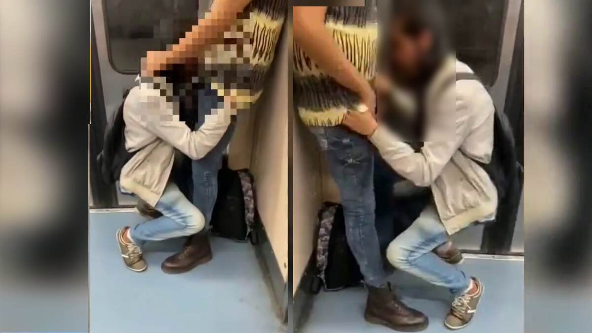 Delhi metro blowjob viral video