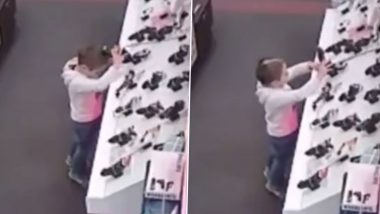 Viral Video: शॉपिंग मॉल में ट्रिमर चेक करते समय बच्चे ने कर दिया कांड, सिर के बीच से उड़ गए बाल