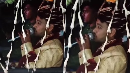 Video: अपनी ही बारात में दूल्हा गाने लगा 'तेरी चुनरिया', गाने  का वीडियो हुआ वायरल